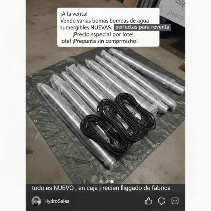 bombas de agua, remato por mudanza urgente