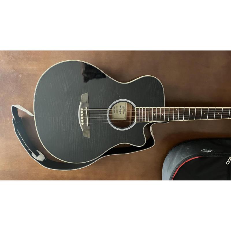 Guitarra Acústica Parquer GAC109MCBK + Funda + Correa Diseño