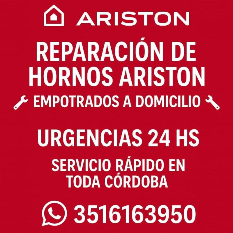 Técnico horno Ariston urgente – Córdoba