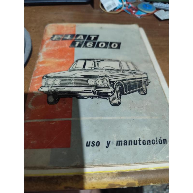 manual de uso, mantenimiento y consejos de Fiat 1600