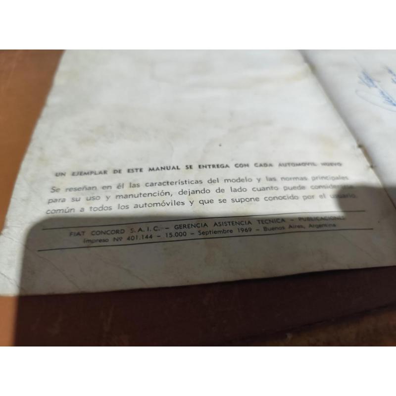 manual de uso, mantenimiento y consejos de Fiat 1600 - 3