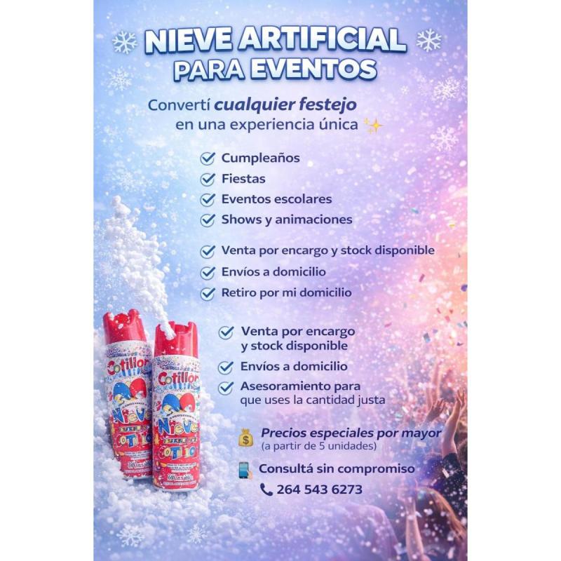 ❄️ nieve artificial para eventos ❄️ - 3