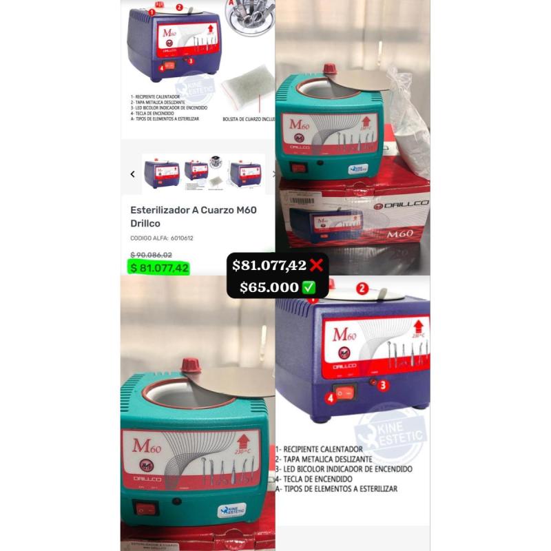 Esterilizador A Cuarzo M60 Drillco