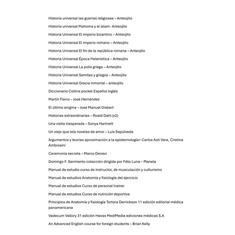 Venta de libros usados/nuevos