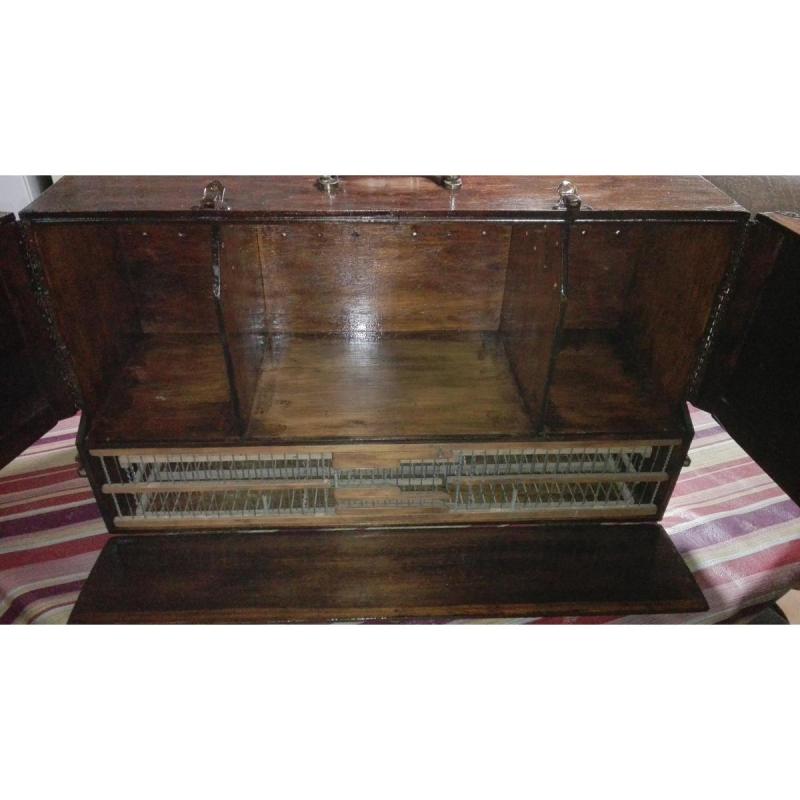 Vendo pajarera/perrera de madera para transportar pájaros. - 5
