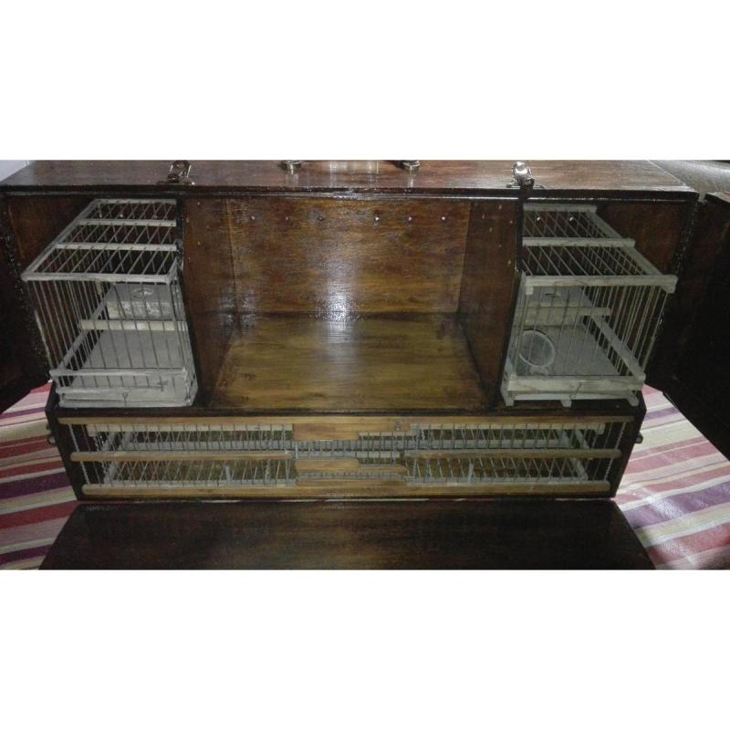 Vendo pajarera/perrera de madera para transportar pájaros. - 6