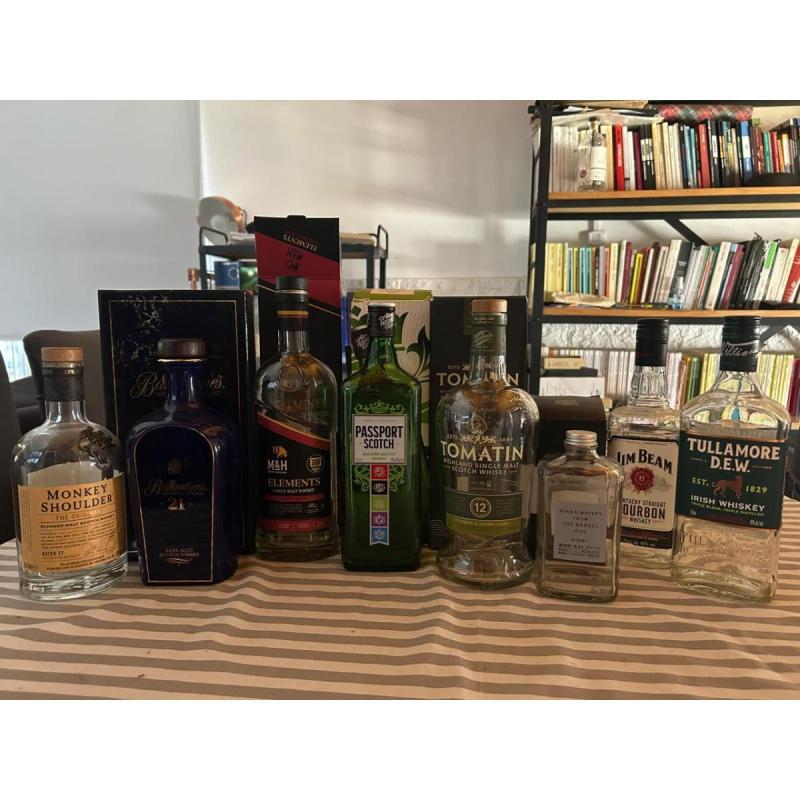 botellas vacias para coleccion