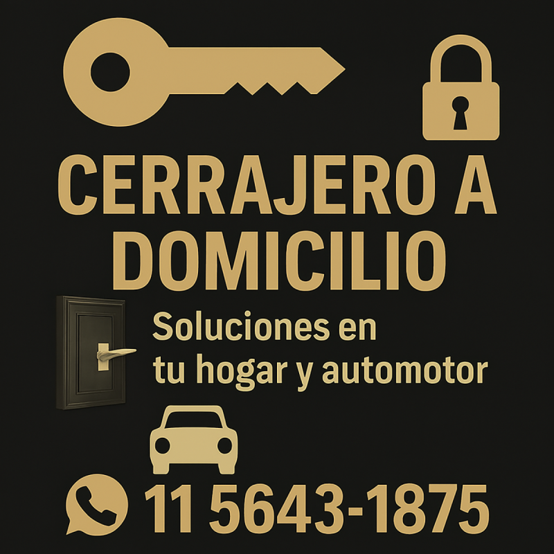 Cerrajero a domicilio en Banfield 1140515688