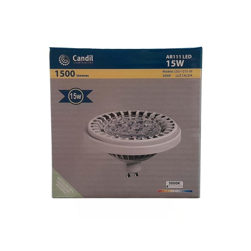 Lampara Led Dicroica Ar111 Candil 15w Gu10 Luz Cálida O Fría