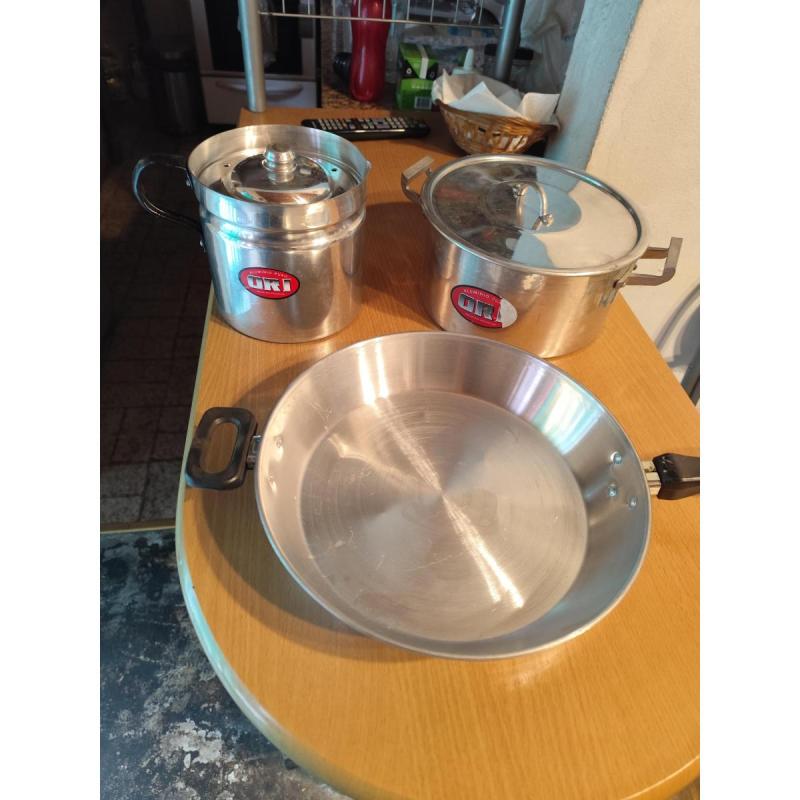 lote sarten, olla y lechera de aluminio - 2/2