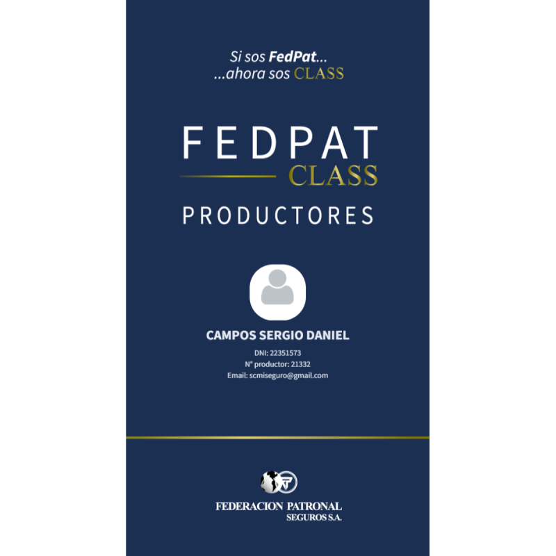 Asesor de Seguros Federacion Patronal zona oeste, capital, autos, casas, comercios