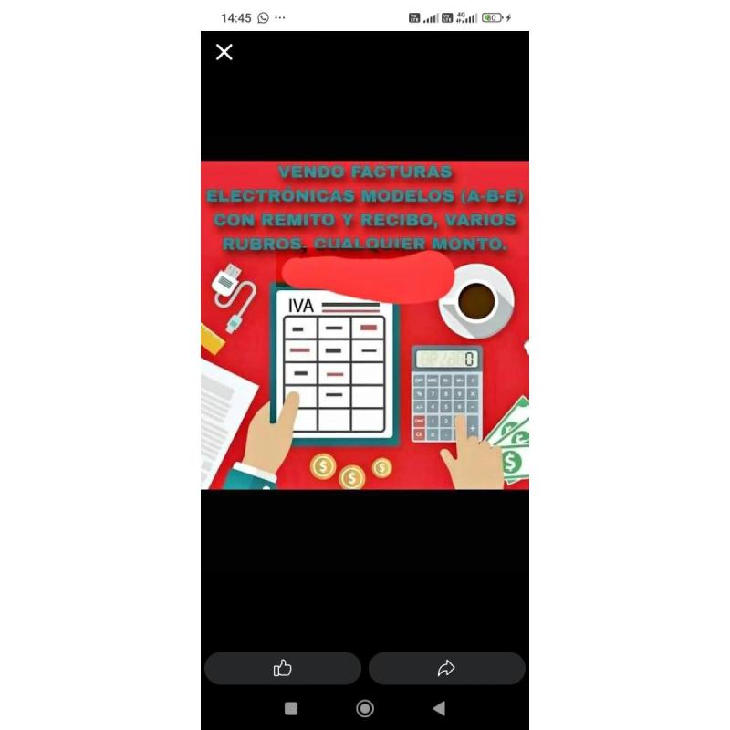 Iva factura electrónica A y B y tickets fiscales