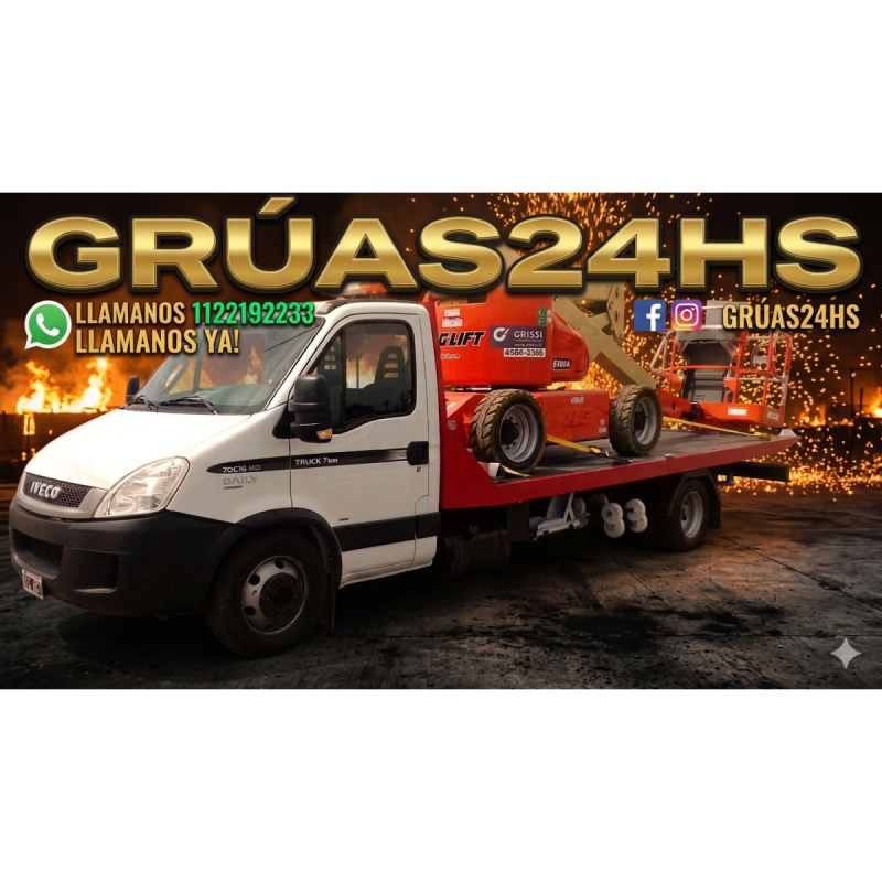 GrÚas// auxilio// remolques// 24hs traslados a todas las zonas - 2