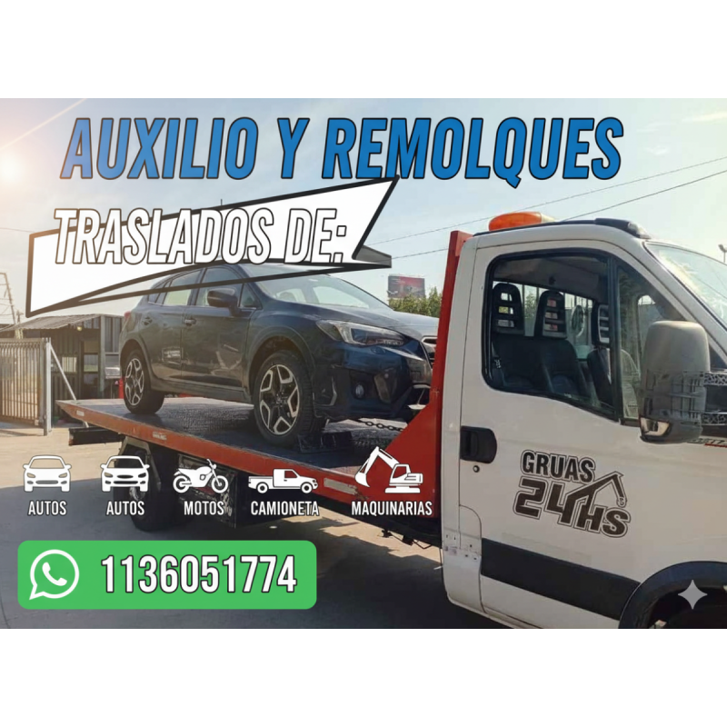 Remolques, grÚas planchas en todas las zonas