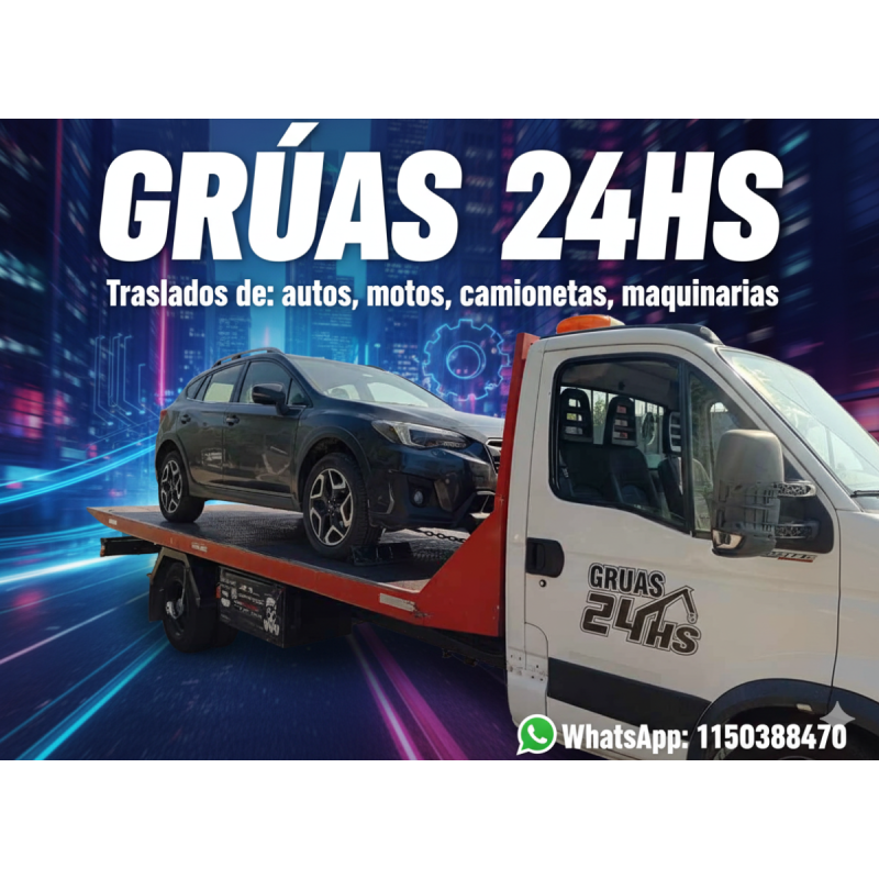 GrÚas24hs remolques en todas las zonas caba y gba - 11