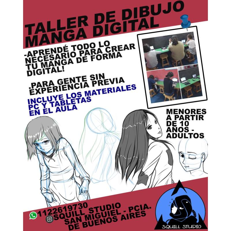 Taller de dibujo manga digital en san miguel!!!