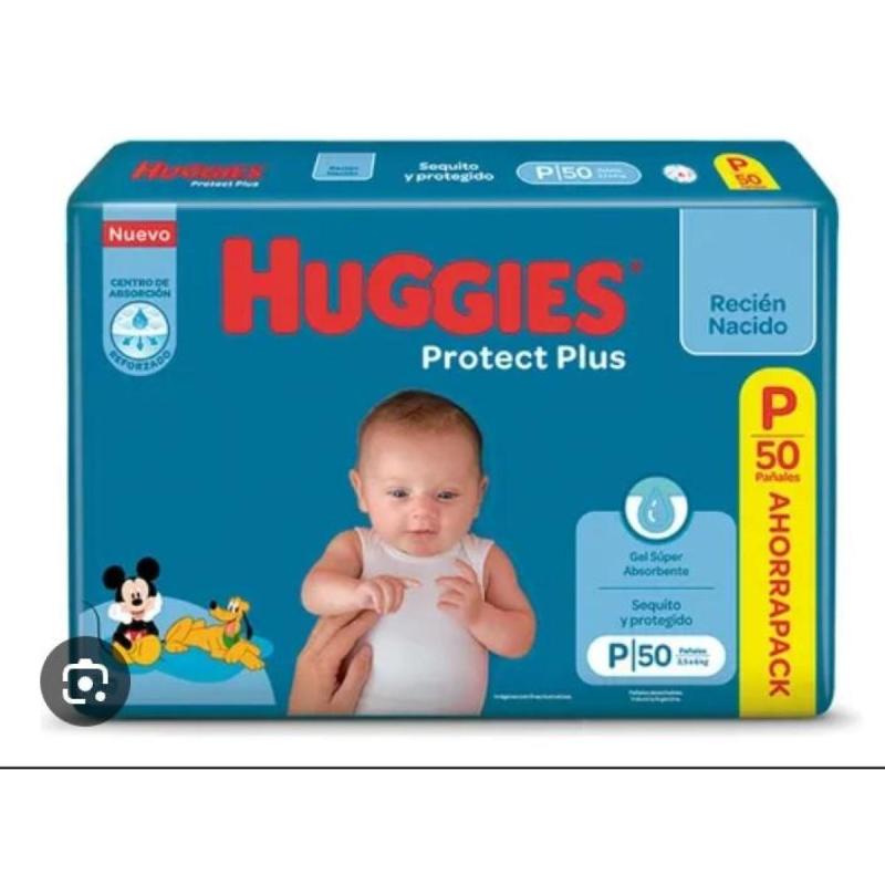 Pañales Huggies Recién Nacidos (P) 50 UNID