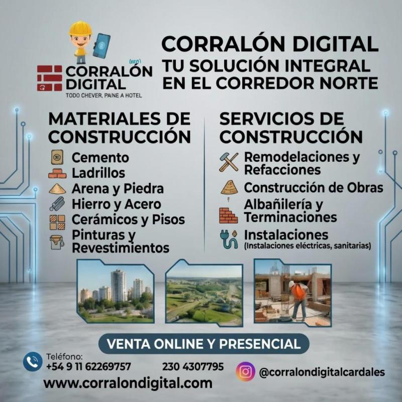 Corralon Digital Cardales - Materiales de Construccion