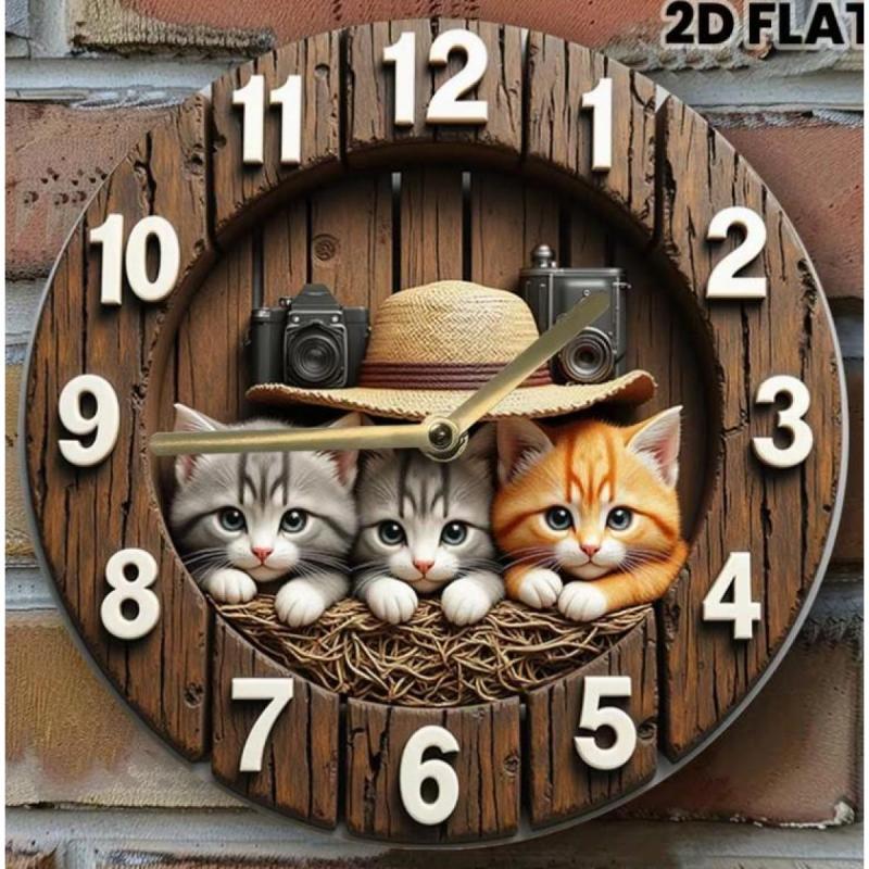 Reloj de pared mesa o escritorio personalizados fotos marca logo etc - 3