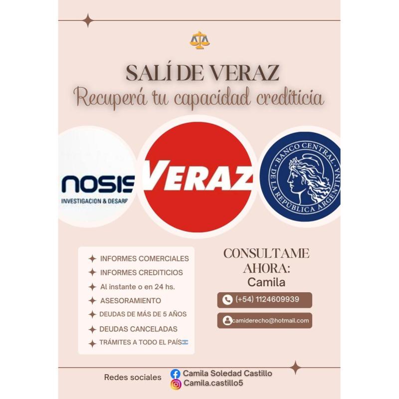 Recuperá tu capacidad crediticia | Eliminación de Veraz
