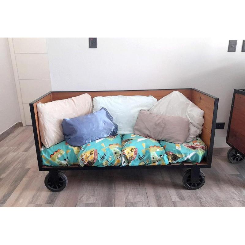 Sillon/Camastro Pinotea y Hierro c/ruedas Interior/Exterior NUEVO!!!