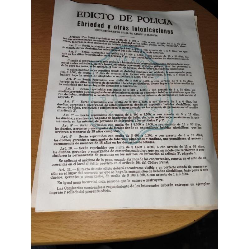 antiguos edictos policiales