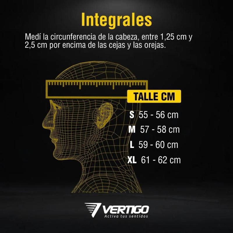 Casco Vertigo Tamashi Moto Integral Homologado Visor Cristal - 5