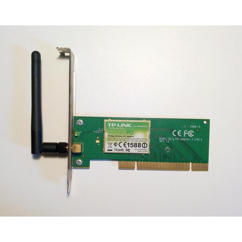 Tarjeta De Red Inalámbrica Pci Tp-link Tl-wn350gd De 54 Mbps