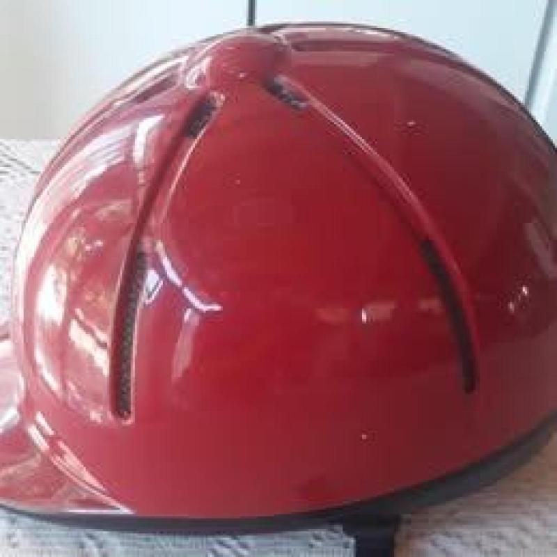 Casco de Equitación Fouganza Rojo Ajustable | Nuevo, cómodo y seguro
