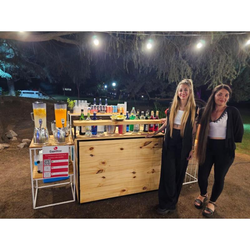 Barra movil de tragos para fiestas y eventos