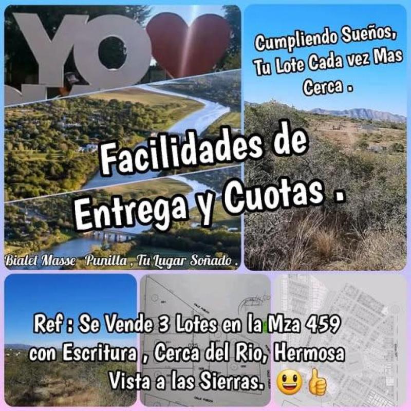 vendo lotes de 1800mts 1100mts con Escritura