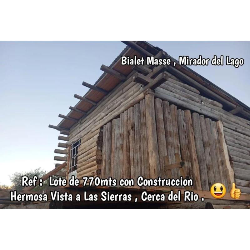 vendo lote de 774mts con Construccion y escritura