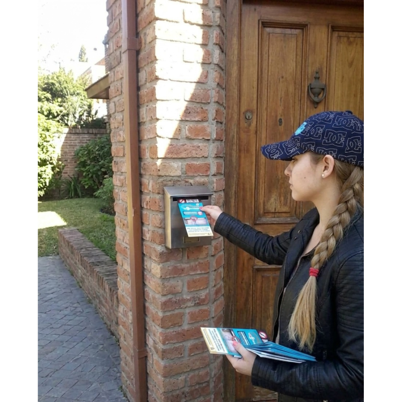 Reparto de volantes en zona Norte
