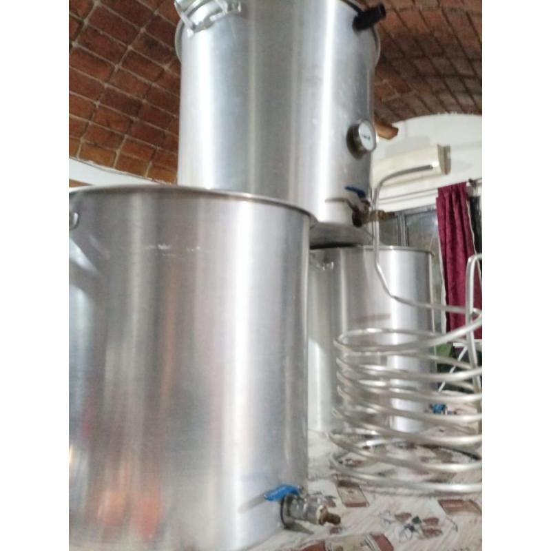 3 ollas para cerveza artesanal 50 litros fonales.