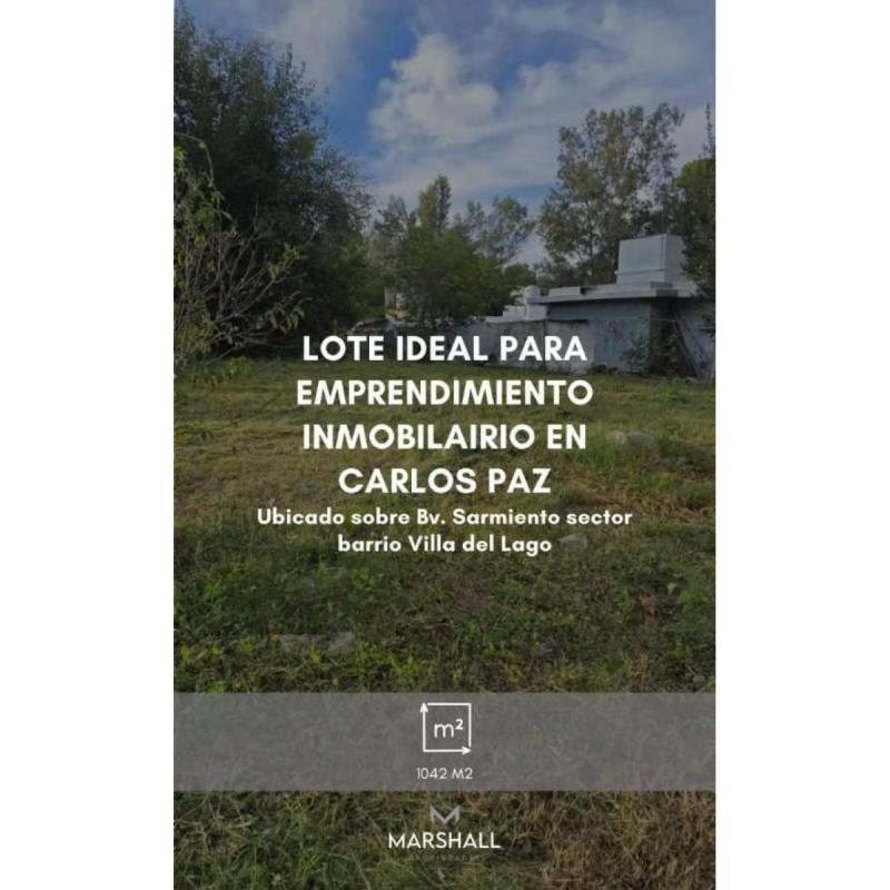 Lote ideal para emprendimiento inmobiliario en Villa Carlos Paz