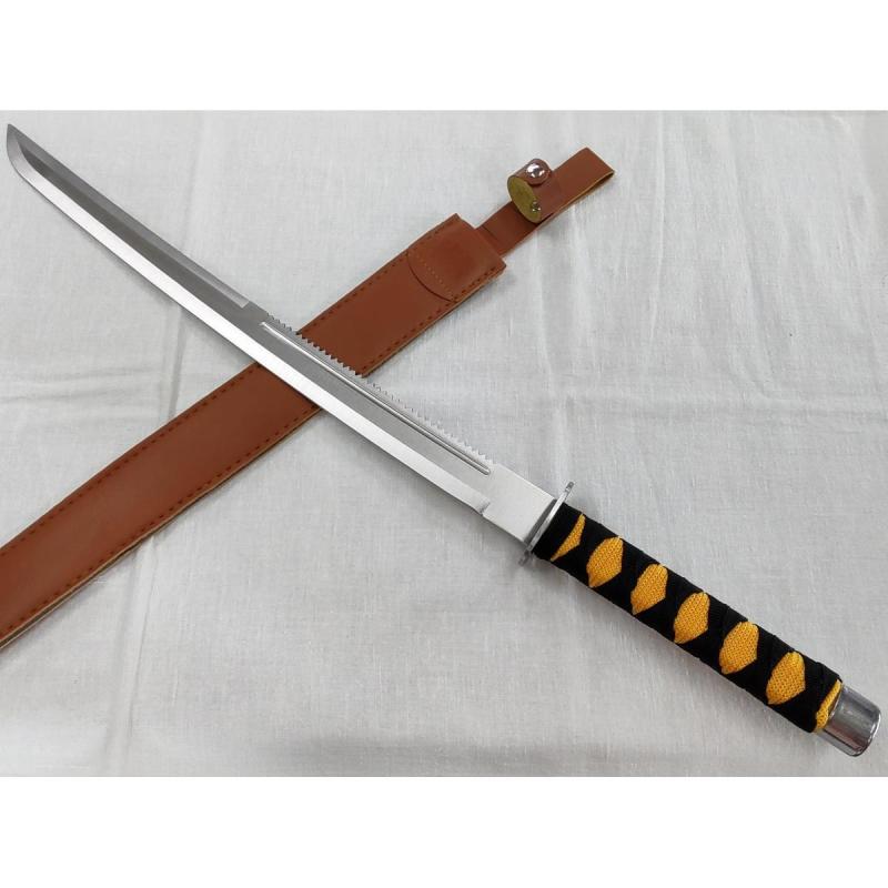Espada cuchillo afilado de acero Katana Blade de 70 cm