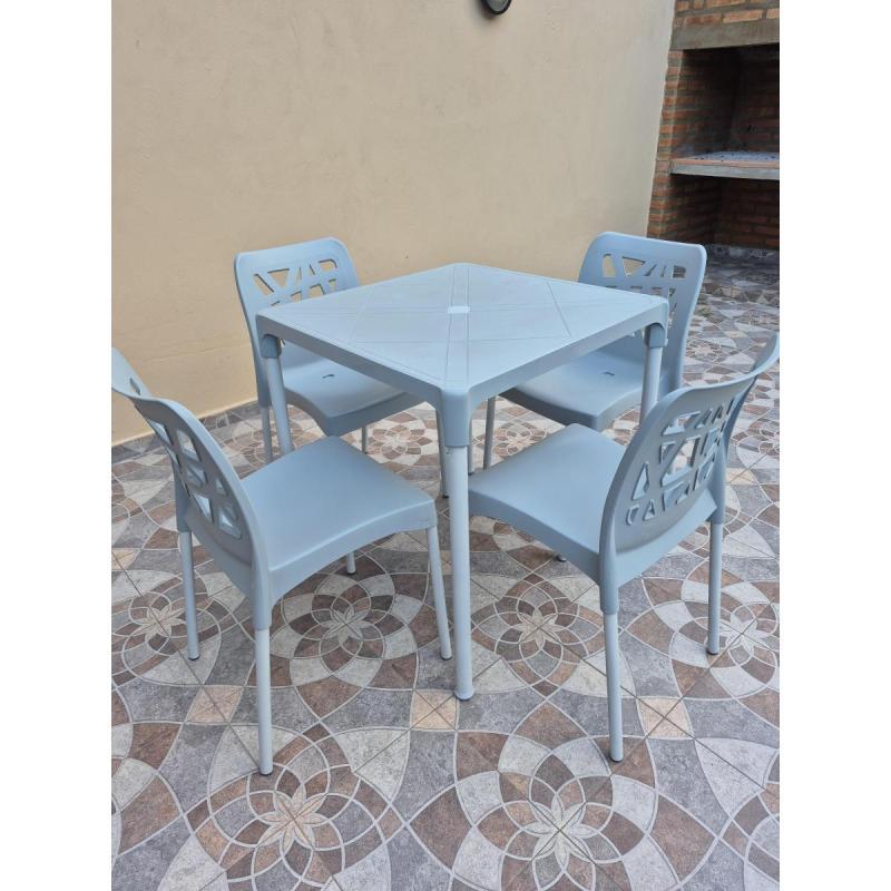 Juego de Jardín Mesa + 4 Sillas