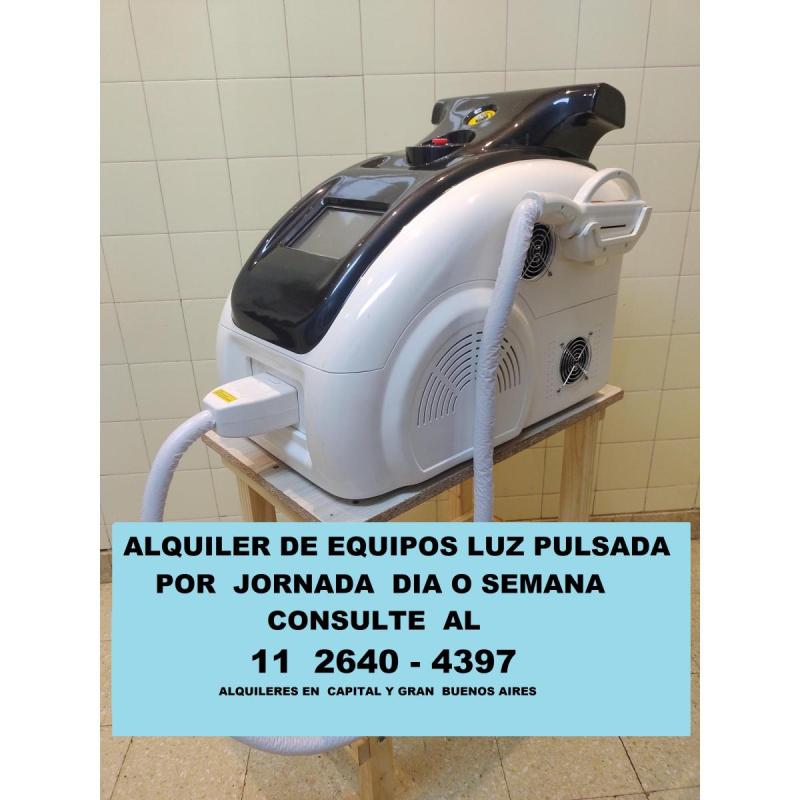 Alquiler de equipos de luz pulsada ipl