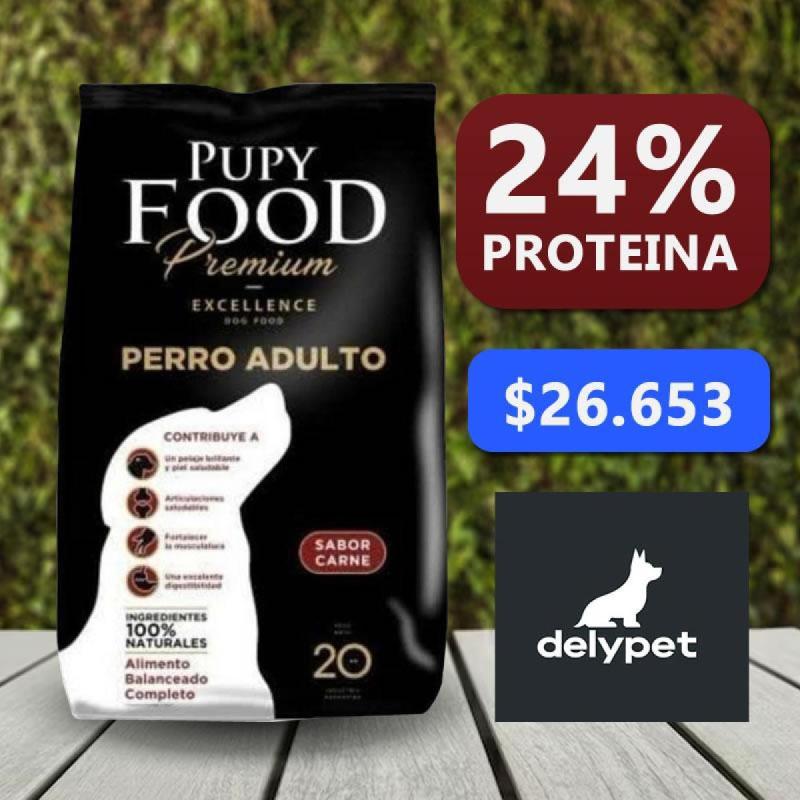 Alimento Balanceado para Perros Pupy Food Premium Adultos Razas Medianas y grandes 20kg
