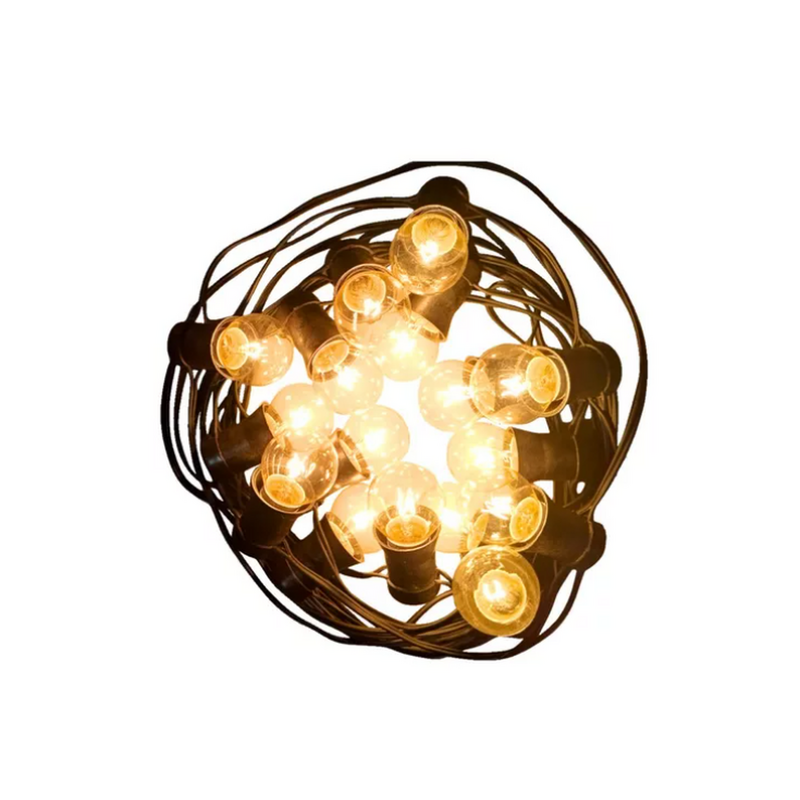 10mts Guirnalda De Luces Para Exterior Vintage C/ Focos Ubid