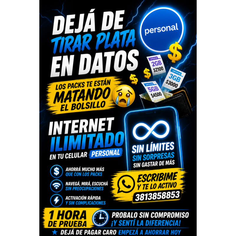Internet ilimitado personal