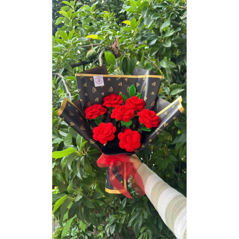 Rosas a crochet