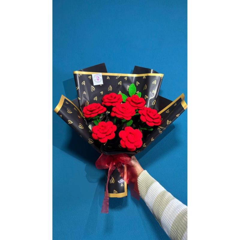 Rosas a crochet - 11
