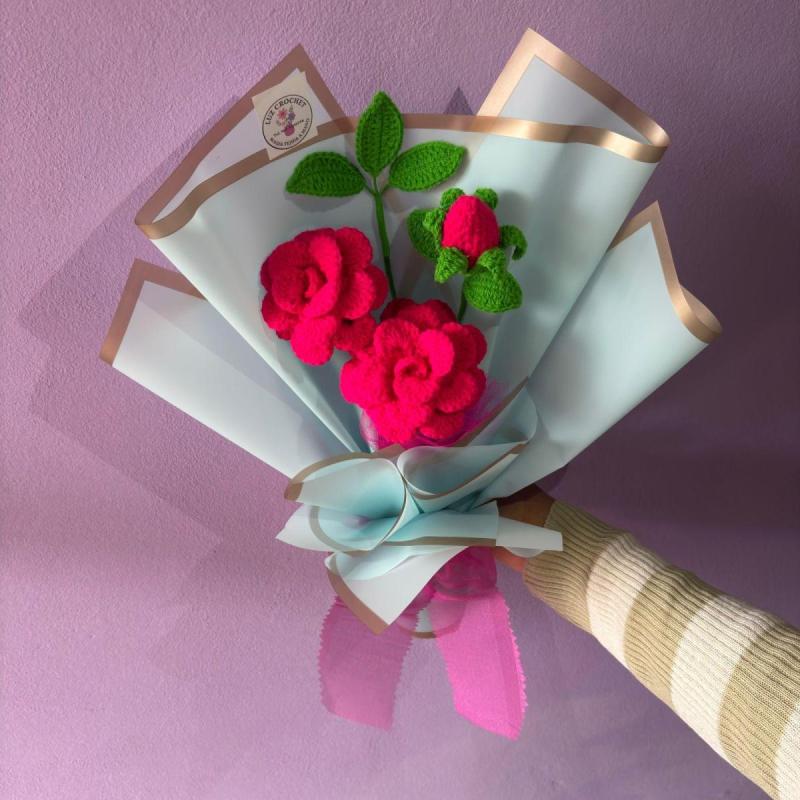 Rosas a crochet - 14