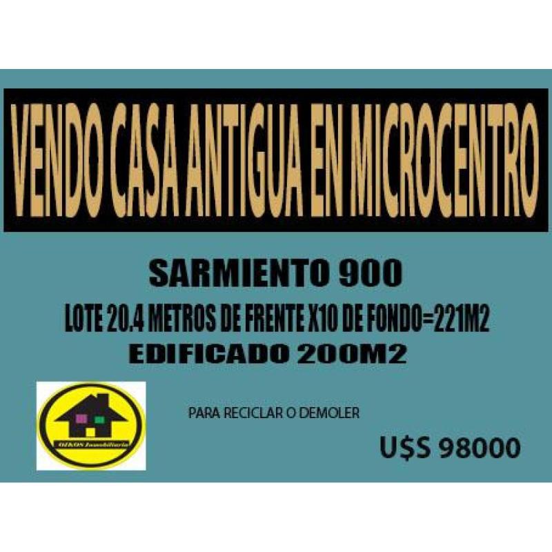Vendo casa antigua en microcentro