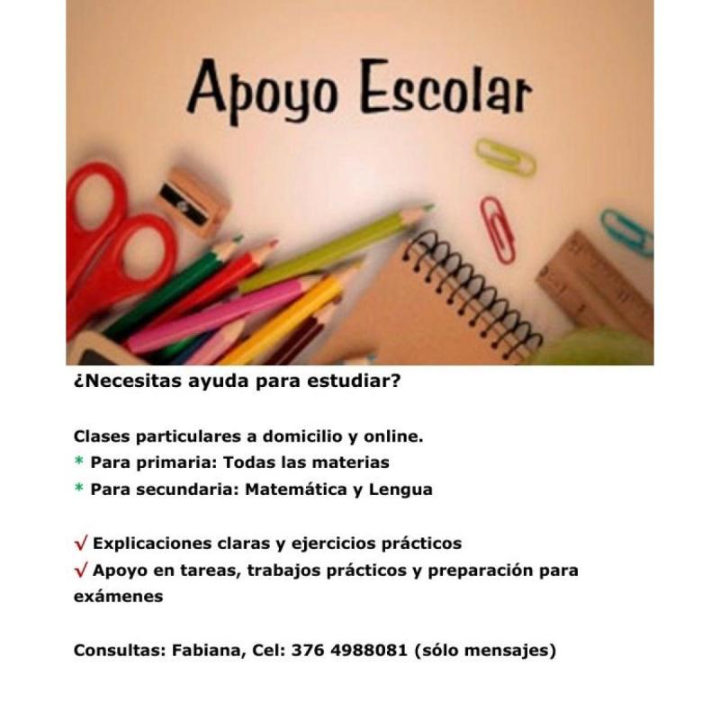 Clases de apoyo escolar