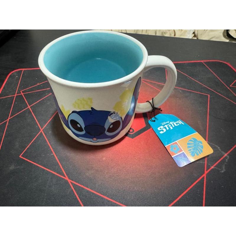 Taza stitch + medias mickey