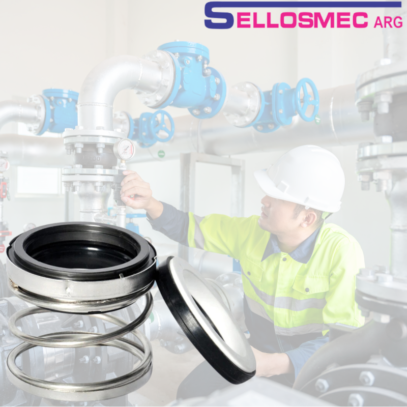 Sello Mecanico MEC-560 (PF) para Eje de 1 3/8" - Resorte Recto