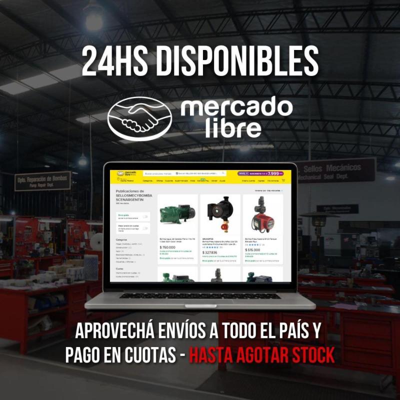 Sello Mecanico MEC-560 (PF) para Eje de 1 3/8" - Resorte Recto - 9/16