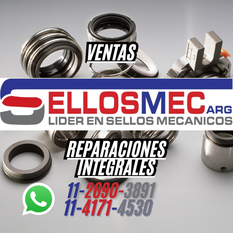 Sello Mecanico MEC-560 (PF) para Eje de 1 3/8" - Resorte Recto - 16/16
